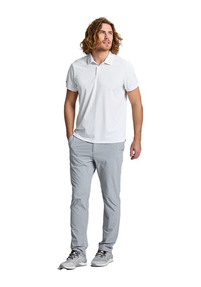 Slam Slam Tech Pique Polo Ls Erkek Beyaz Tişört W02 Beyaz