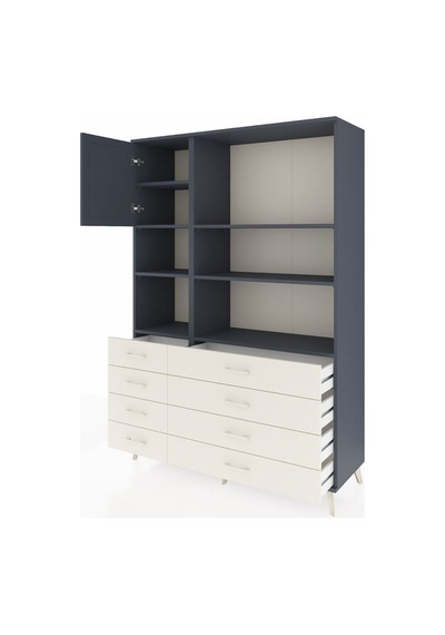 Hyperion Dolap 7 Raflı 8 Çekmeceli Tek Kapaklı 132x44x195 Antrasit-antrasit/aytaşı Antrasıt/aytası - Antrasıt Hyperion Dolap 7 Raflı 8 Çekmeceli Tek Kapaklı 132x44x195 Antrasit-antrasit/aytaşı Antrasıt/aytası - Antrasıt