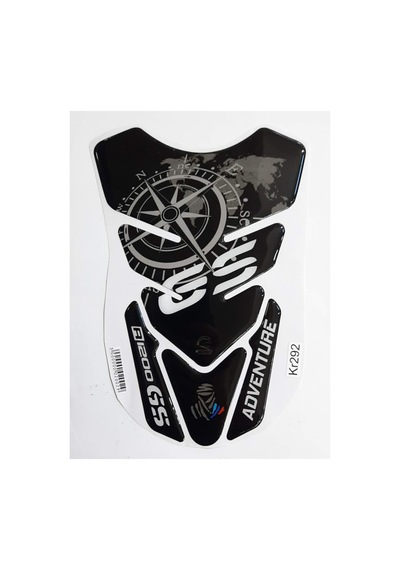 Hades Bmw R1200 Gs Uyumlu Tank Pad Motosiklet Depo Koruma Sticker Siyah
