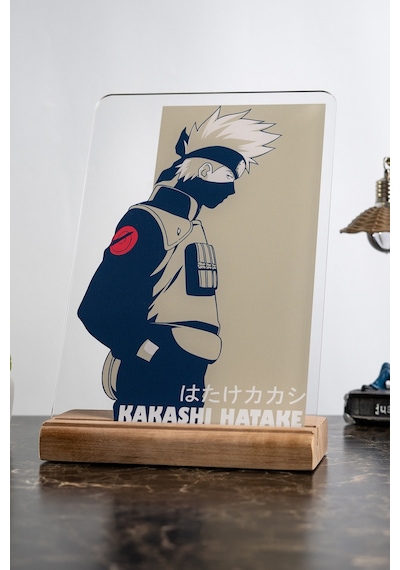 Naruto Ev Kakashi Hatake Severlere Masa Dekoratif Ahşap Obje