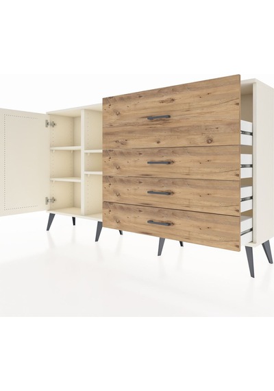 Arges Konsol 4 Raflı 4 Çekmeceli Tek Kapaklı 176x30x99 Aytaşı-aytaşı/çam Aytası/atlas Çam - Aytası Arges Konsol 4 Raflı 4 Çekmeceli Tek Kapaklı 176x30x99 Aytaşı-aytaşı/çam Aytası/atlas Çam - Aytası
