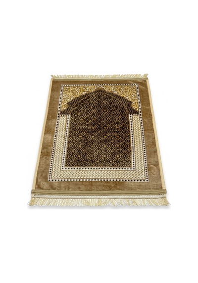 Peluş Seccade 80x120 Cm Desenli Lüks Namaz Seccadesi Çok Renkli-5