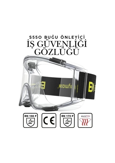 S550 Şeffaf Çok Amaçlı Koruyucu Gözlük Antifog Buğu Yapmaz Çizilmeye Dayanıklı İş Güvenliği Gözlüğü S550 Şeffaf Çok Amaçlı Koruyucu Gözlük Antifog Buğu Yapmaz Çizilmeye Dayanıklı İş Güvenliği Gözlüğü
