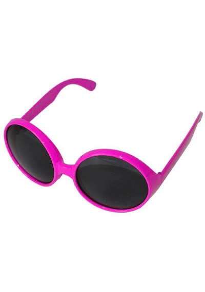 Yuvarlak Yeşilçam 80 Li 90 Lı Yıllar Parti Gözlüğü Retro Pembe Renk Bx40 +0