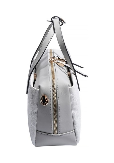 Silver & Polo Silver Polo Beyaz - A.gri Logolu Kadın El Çantası Sp1276