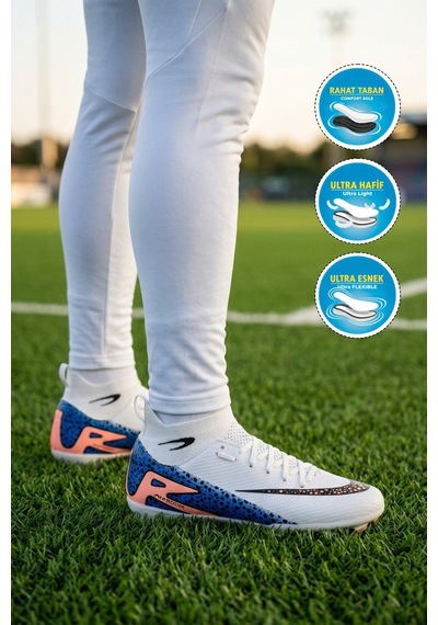 Walkway Laliga 610 Süperfly M Beyaz-siyah Erkek Krampon Beyaz - Siyah