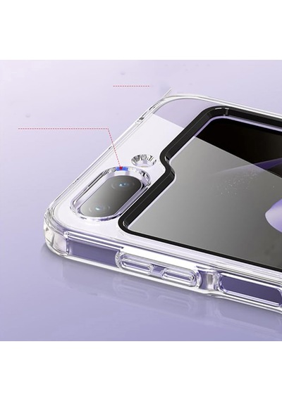 Samsung Galaxy Z Flip Uyumlu 6 Sert Kristal Kapak Kılıf-al3157
