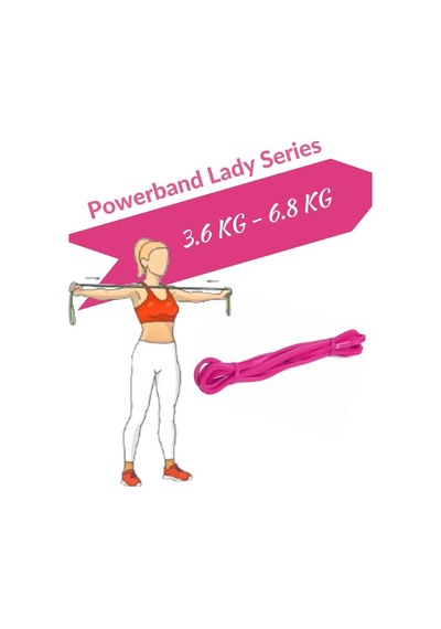 Powerband Direnç Lastiği X-light Pembe