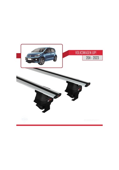 Volkswagen Up 2011-2023 Arası İle Uyumlu Ace-4 Ara Atkı Tavan Barı Gri