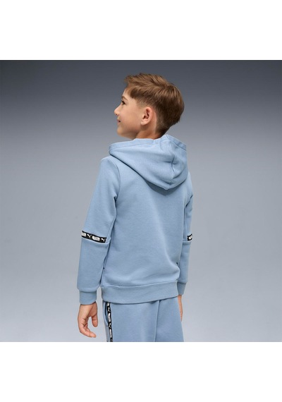 Puma Hot Wheels Çocuk Mavi Kapüşonlu Sweatshirt Mavi