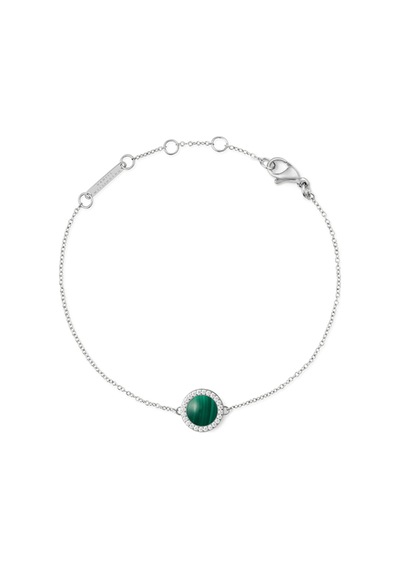 Audrey Bracelet Malachite Silver Silver