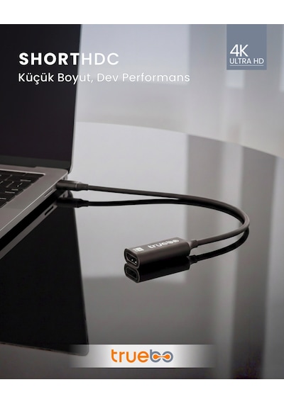 Truebo Shorthdc Usb-c To Hdmı Dönüştürücü