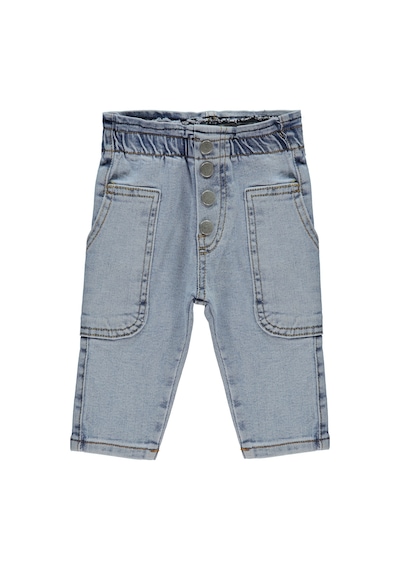 Civil Baby Kız Bebek Kot Pantolon 6-18 Ay Açık Mavi (516129470)-6-9 Ay Açık Mavi