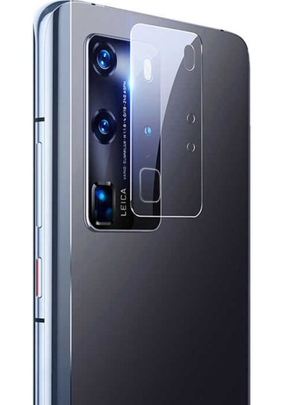 Kilifone - Huawei Uyumlu P40 Pro - Kamera Lens Koruyucu Cam Filmi - Şeffaf