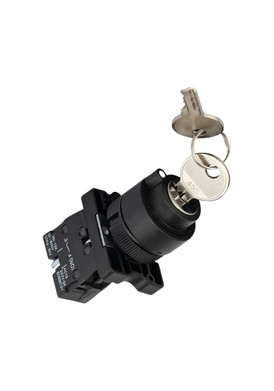Lay5-eg21 22mm Anahtarlı Switch Kalıcı 0-1 1no