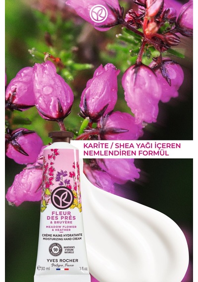 Yves Rocher El Kremi- Nemlendirici Besleyici Romantik Kır Çiçekleri - Vegan -30ml
