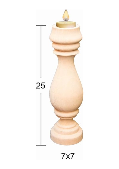 Ahşap Şamdan Şa-50