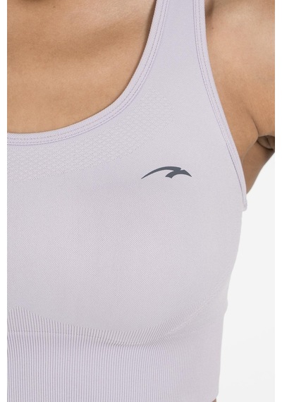 Maraton Active Slimfit Kadın Bisiklet Yaka Kolsuz Fitness Lila Bra 813047-Lila