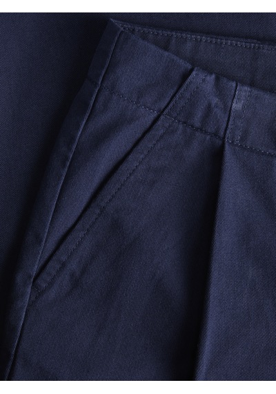 Jack & Jones Kadin Pileli Barrel Fit Kesim Pantolo - Maddy - 12282465 Maritime Blue