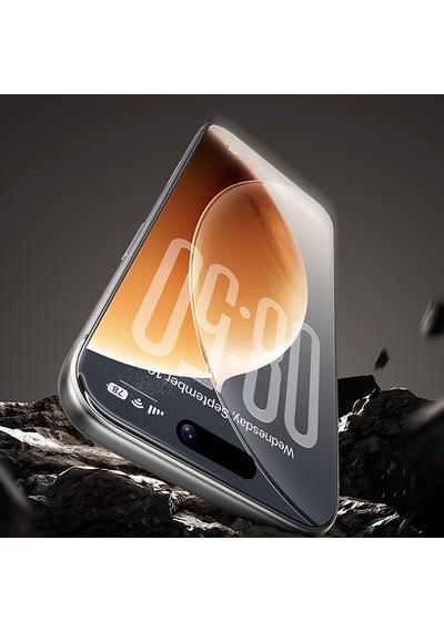 İphone 16 Pro Max Uyumlu Benks Omniwarrior Eye-friendly Cam Ekran Koruyucu Uygulama Aparatlı Şeffaf