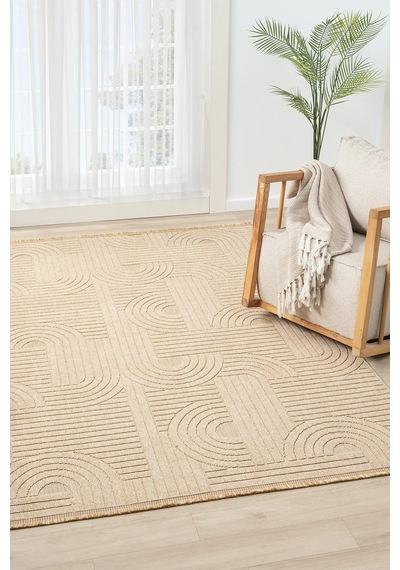 Seyran Halı Loopy 623 Bej %50 Polyester - Polipropilen Yolluk