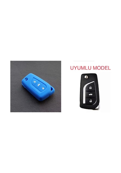 Toyota Corolla Uyumlu Auris Yaris Avensis Silikon Anahtar Koruma Kılıfı