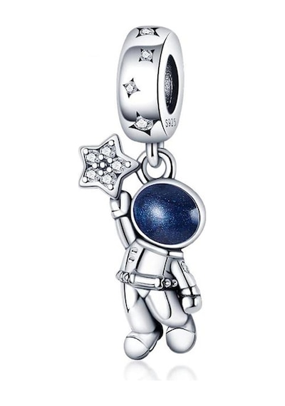 Fubena 925 Ayar Gümüş Galaksideki Astronot Sallantılı Charm Gümüş