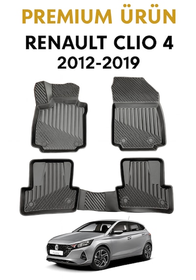 Renault Clio 4 Sport Tourer 2012-2019+uyumlu 3d Oto Paspas Premium