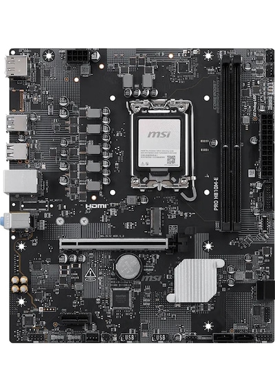 Msı Pro H810m-e Intel H810 Soket 1851 Ddr5 6400+ Oc Mhz Matx Aaaa18msı0010