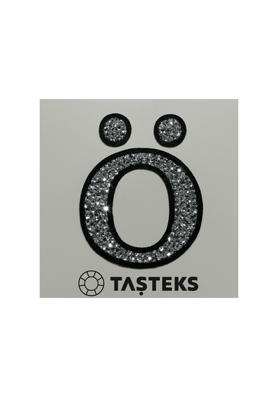 Taşlı Ütülenebilen Veya Sticker Olarak Kullanılabilen 6cm Ö Harfi