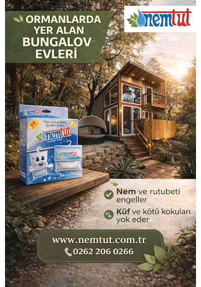 Nem Alıcı Rutubet Giderici 2 Kg 4'li Paket Koku Ve Küf Önleyici