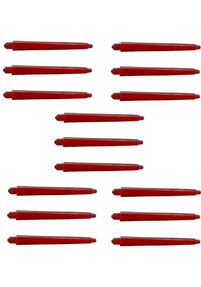 5 SET (15 Adet) 48mm DARTSAN NYLON DART ŞAFT-SHAFT. Kırmızı