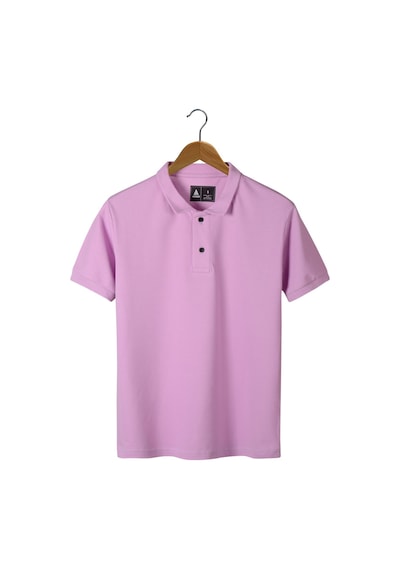 Erkek Lila Slim Fit Polo Yaka T-shirt Lila