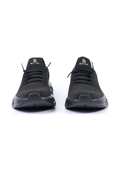 Tuna Bottier Siyah Bağcıksız Kadın Spor Ayakkabı Triko Sneaker - 25asw851 Siyah