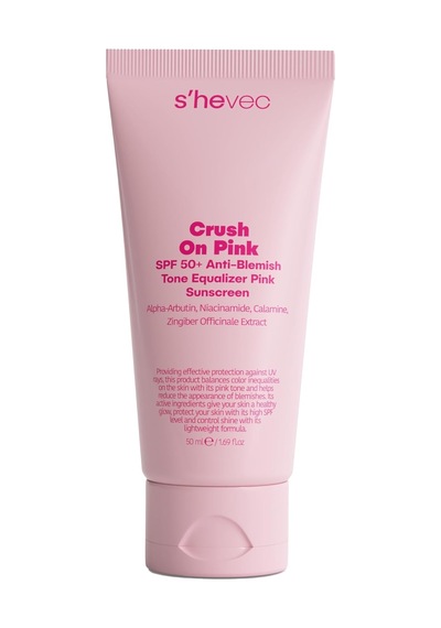 Crush On Pink - Spf 50+ Leke Karşıtı Ve Ton Eşitleyici Pembe Güneş Kremi