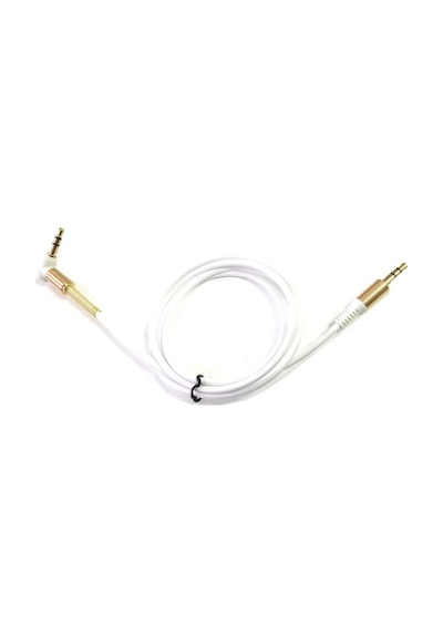 Electroon 3 5Mm Stereo Gold Beyaz Silikon Aux Kablo 1Mt