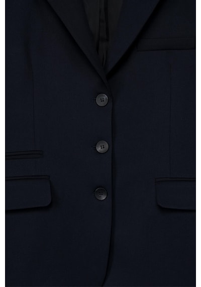 Thalure Kadın Lacivert Oversize Blazer Lacivert