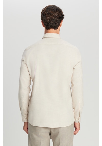 Premıum Altınyıldız Erkek Bej %100 Pamuk Slim Fit Dar Kesim Düğmeli Yaka Diagonal Desenli Flanel Gömlek Premıum Altınyıldız Erkek Bej %100 Pamuk Slim Fit Dar Kesim Düğmeli Yaka Diagonal Desenli Flanel Gömlek