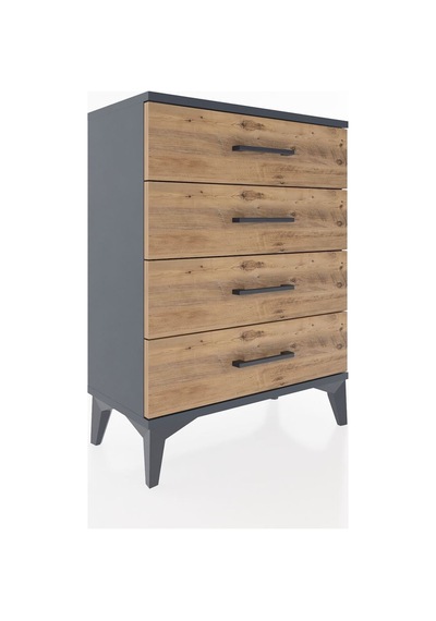 Arges Komodin 2 Raflı 60x30x80 Antrasit-çam Antrasit