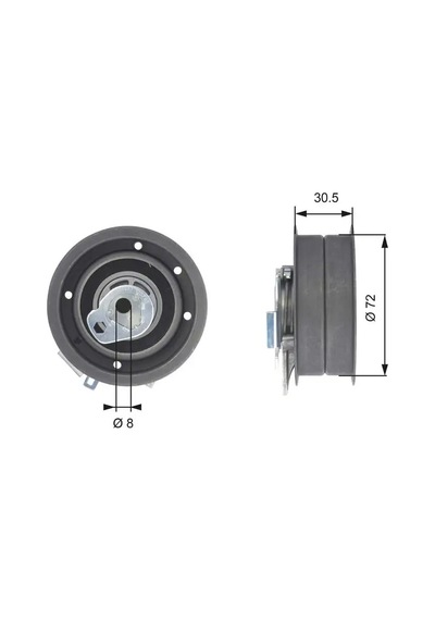 Audi A4 B5 Triger Gergi Bilyasi 1.6 2001-2001 Alz Gates T43010