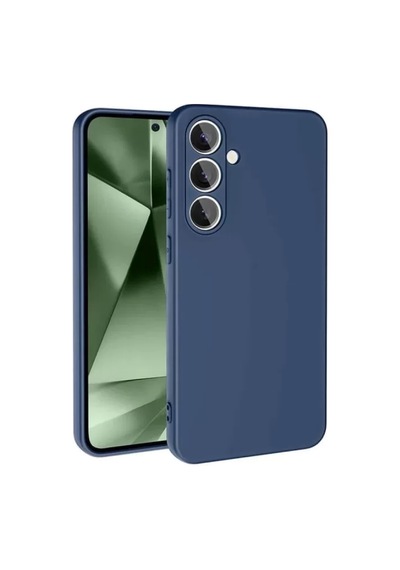 Newface Samsung Galaxy S24 Fe Kılıf Nano İçi Kadife Silikon - Lacivert
