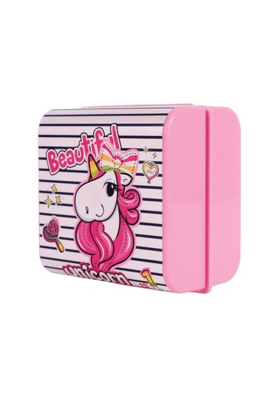 Herevin 161273-826 Desenli Beslenme Kutusu Pembe