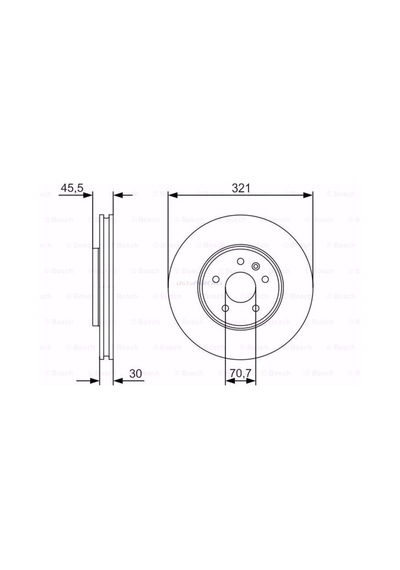 Opel Astra J 1.4 2012-2016 Bosch Ön Fren Diski N11.2364