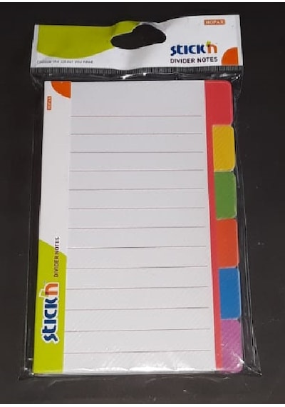 Stıckn 148X98 Magıc Seperatörlü Yapışkanlı Beyaz Çizgili Not Kağı