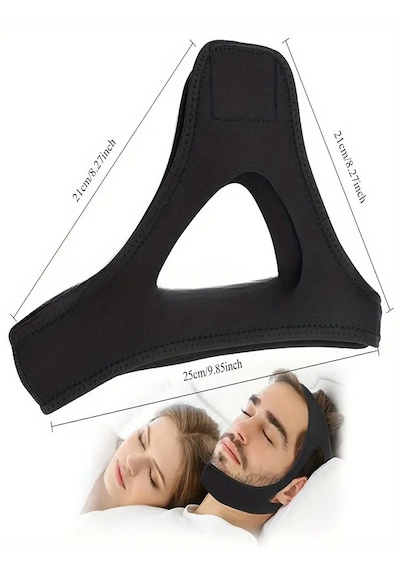 Unisex Ayarlanabilir Uyku Horlama Önleyici Çene Bandı Horlama Engelleme Maskesi