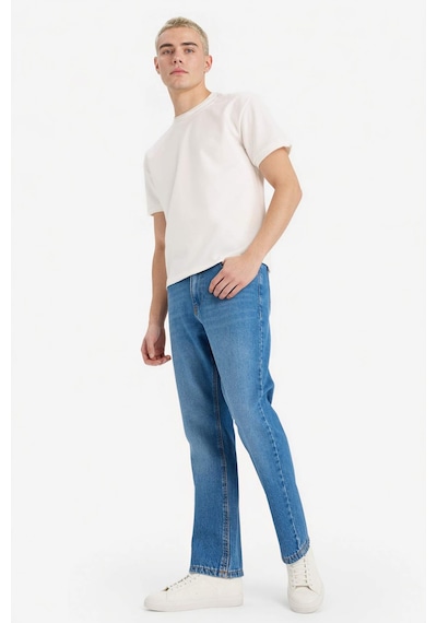 Defacto 90s Slim Fit Dar Paça Jean Yıkamalı Pantolon D8602ax26spnm28 Mavi-nm28