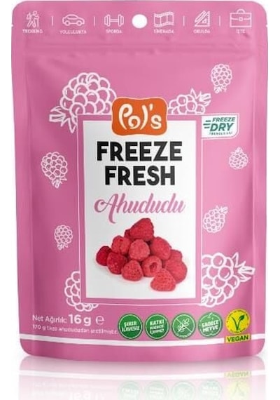 Pol S Freeze Fresh Dondurularak Kurutulmuş Ahududu 16 G