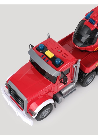Let's Be Child Drive Sesli Ve Işıklı Büyük İtfaiye Tırı - Standart Çok Renkli