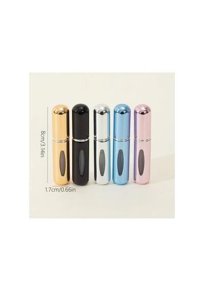 5 Adet 5ml Mini Parfüm Atomizer, Alt Dolum Seyahat Taşınabilir Parfüm Sprey Şişesi,