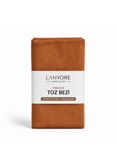 Lanyore Home Clean Premium Toz Bezi Kahverengi